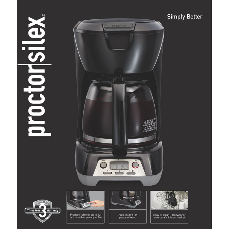 Proctor silex 12 cup coffee clearance maker